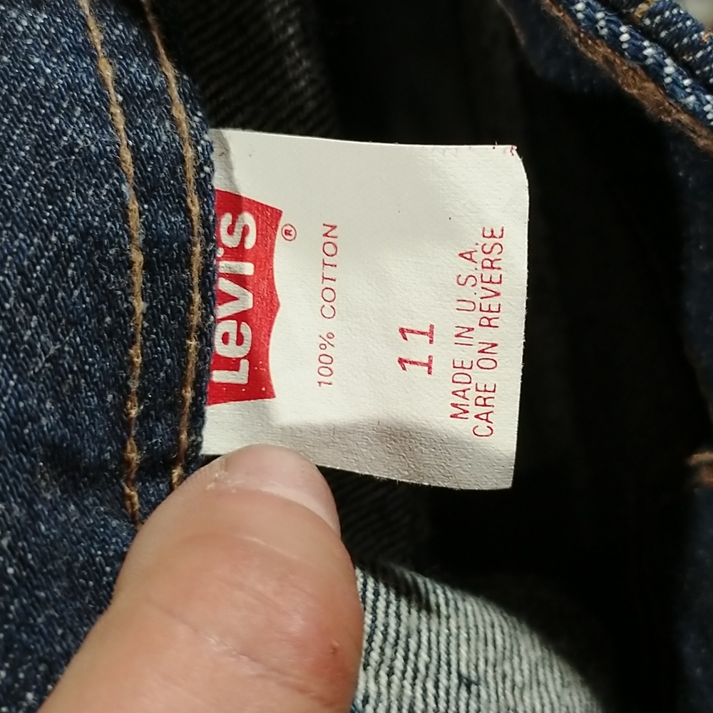 Rare vintage Levi's high rise tapered leg dark wash jeans - Picture 13 of 15